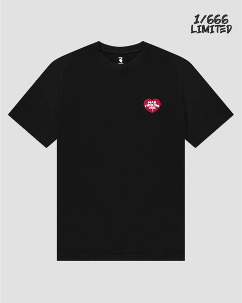 Heartz Black Tee