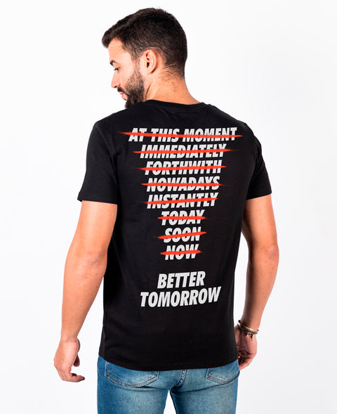 Ending Clothes Better Tomorrow Black Organic cotton camiseta algodón algodon orgánico organico negra back