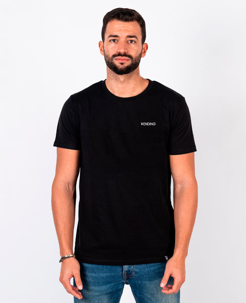 Ending Clothes Better Tomorrow Black Organic cotton camiseta algodón algodon orgánico organico negra front