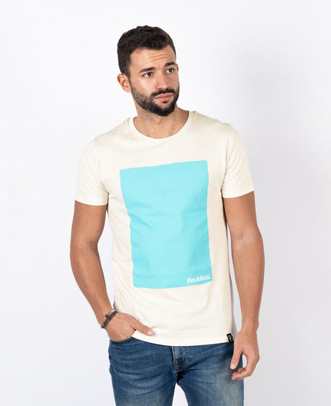 Ending Clothes Elegant Reckless Blue Organic cotton camiseta algodón algodon orgánico organico azul lateral