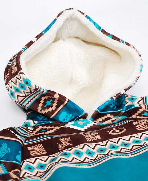 Ethnic Skull Tall Hoodie