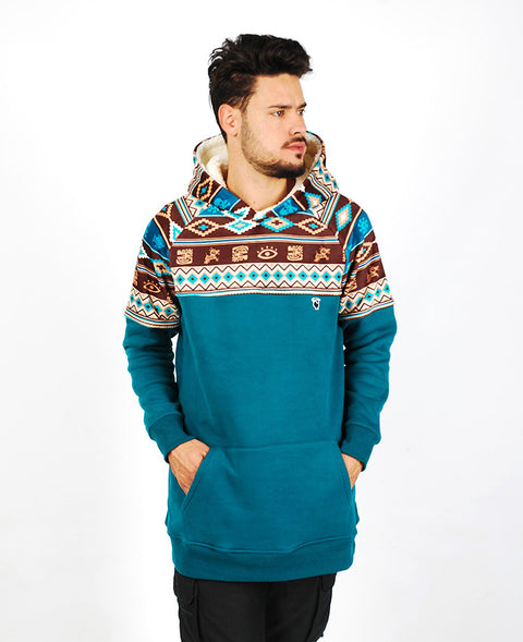 Ethnic Skull Tall Hoodie
