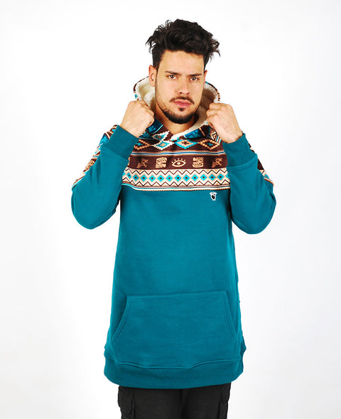 Ethnic Skull Tall Hoodie