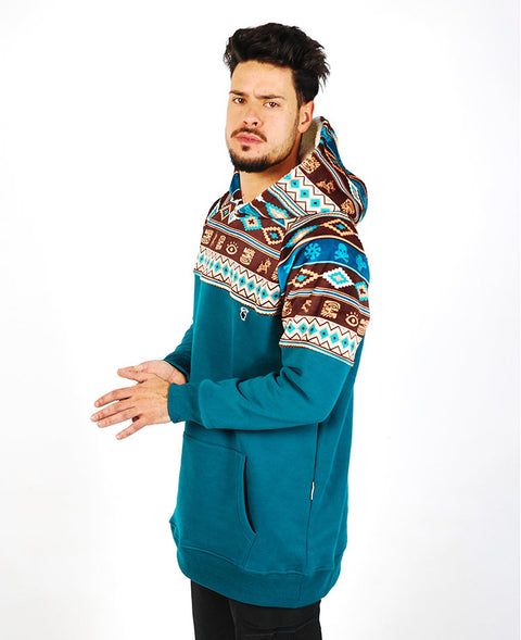 Ethnic Skull Tall Hoodie