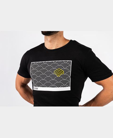 Ending Clothes Offbeat Black Organic cotton camiseta algodón algodon orgánico organico negra detail