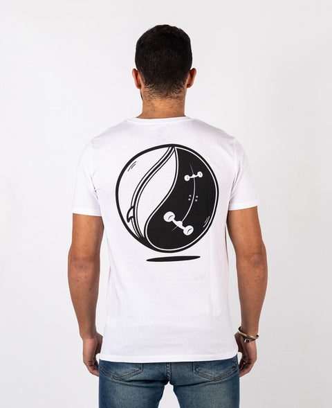 Ending Clothes Surf and Grind White Organic cotton camiseta algodón algodon orgánico organico blanca back