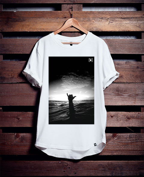 Ending Clothes Shaka Tee White Organic Cotton camiseta algodón algodon orgánico organico orgánica oganica blanco blanca
